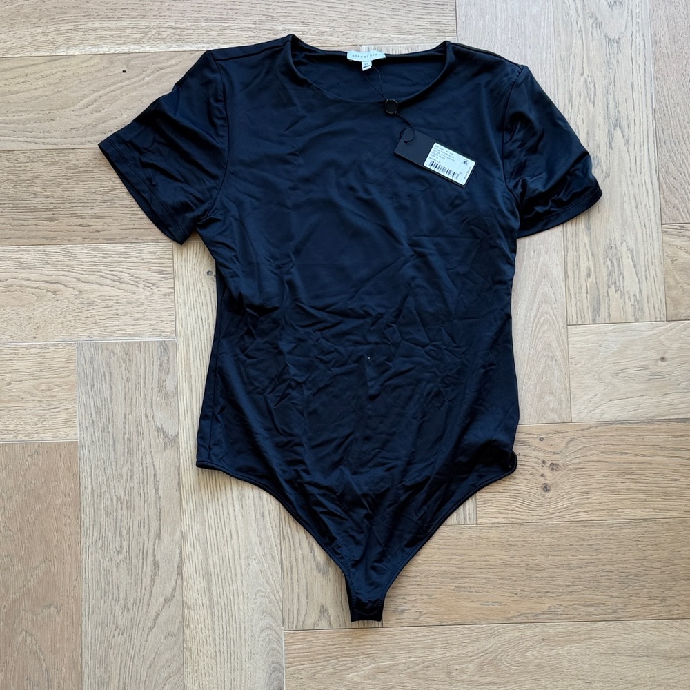 Gianni Bini Black Short Sleeve Bodysuit - NWT